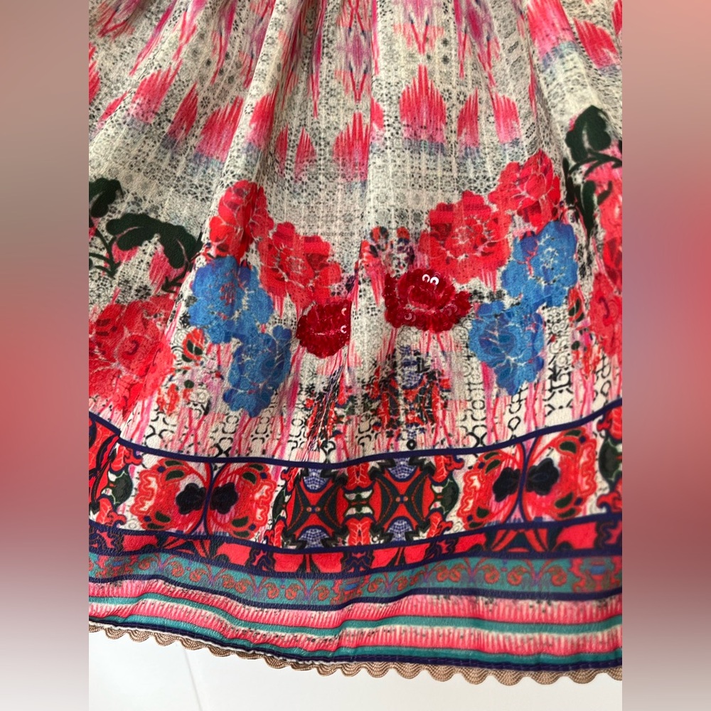 NWOT Anthropologie Bhanuni By Jyoti Villa Off-Shoulder Crop Top Sz XS - Picture 5 of 8
